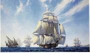 unknow artist Seascape, boats, ships and warships. 98 France oil painting reproduction